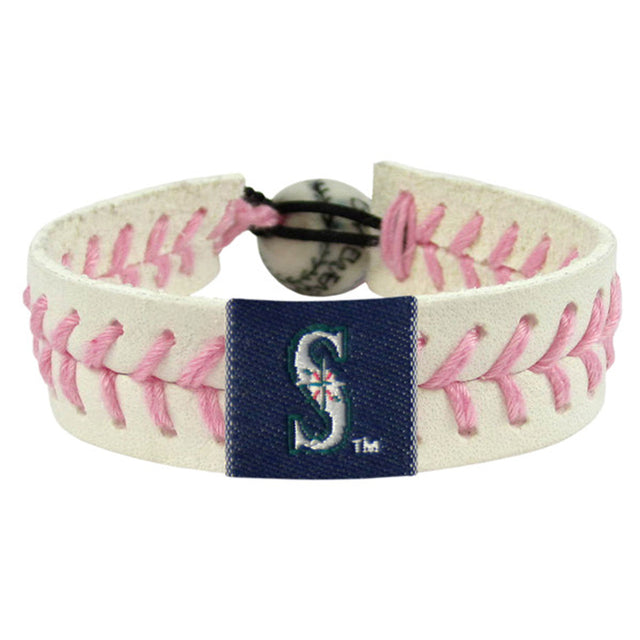 Pulsera de béisbol rosa de los Seattle Mariners CO