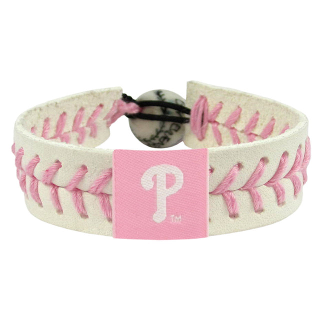 Pulsera de béisbol rosa de los Philadelphia Phillies CO