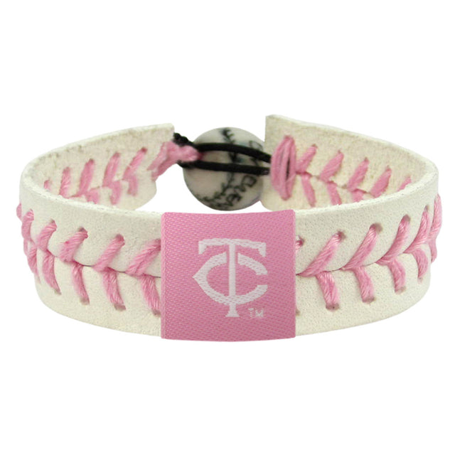 Pulsera de béisbol rosa de los Minnesota Twins CO