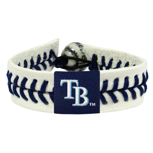 Pulsera de los Tampa Bay Rays con logo de béisbol genuino de CO