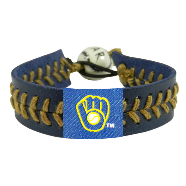 Pulsera de los Cerveceros de Milwaukee Color del equipo Béisbol CO