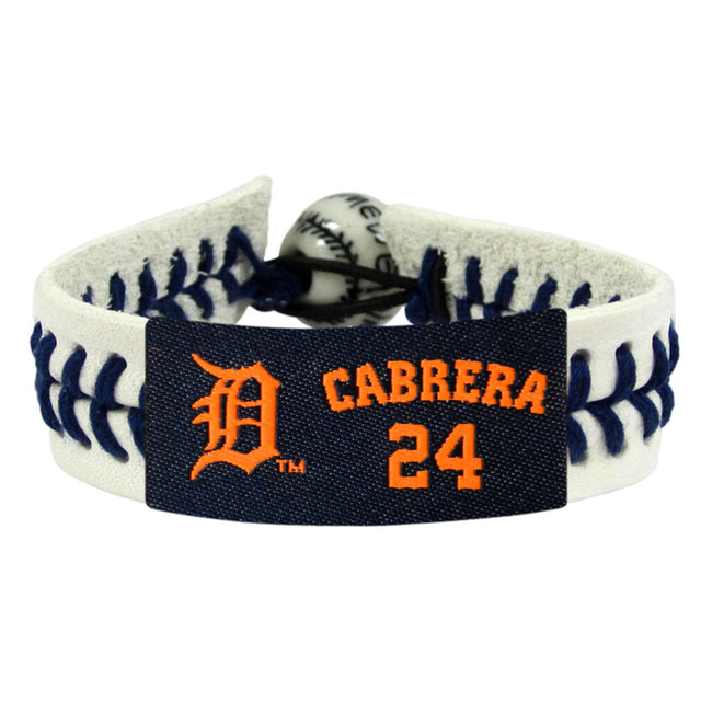 Pulsera de los Tigres de Detroit de béisbol genuino Miguel Cabrera CO