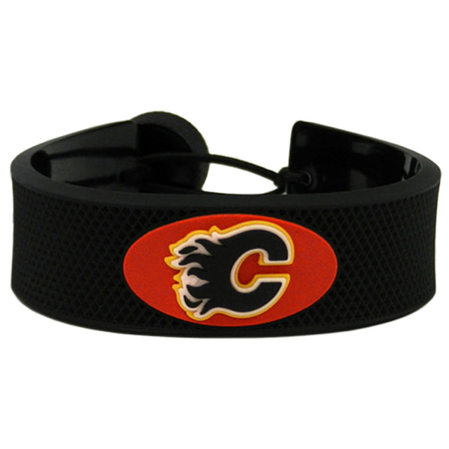 Pulsera clásica de hockey de Calgary Flames CO