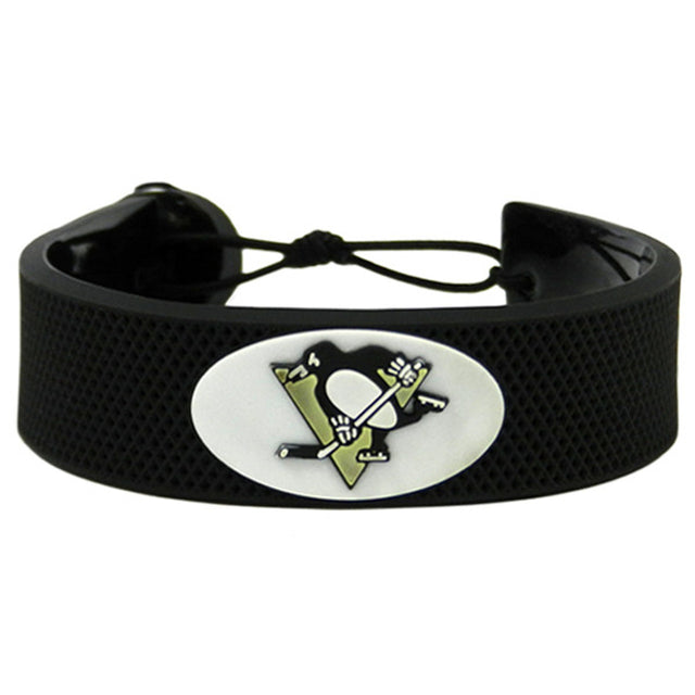 Pulsera clásica de hockey de los Pittsburgh Penguins CO