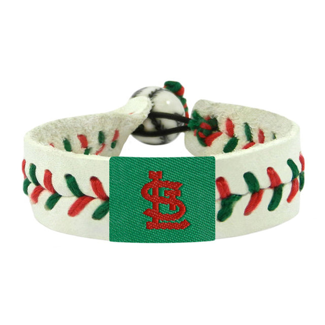 Pulsera de los St. Louis Cardinals Baseball Holiday Design CO