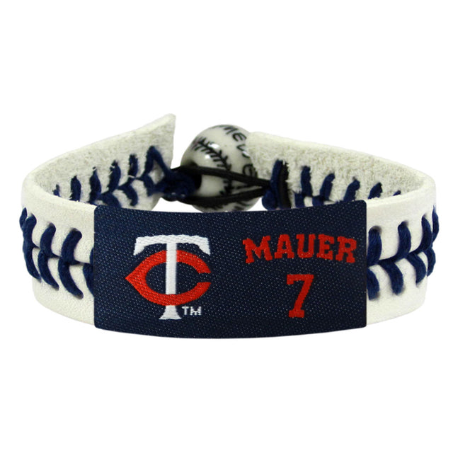 Pulsera de béisbol genuina de los Minnesota Twins Joe Mauer CO