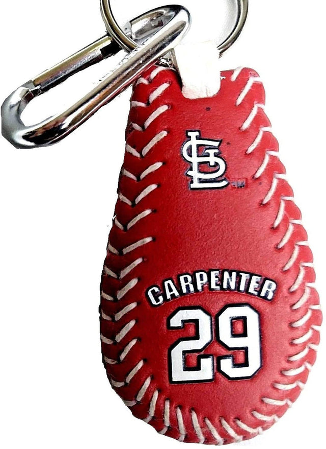 Llavero de los St. Louis Cardinals con el color del equipo de béisbol Chris Carpenter CO