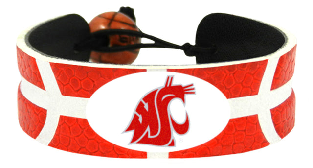 Pulsera de baloncesto con los colores del equipo de los Washington State Cougars