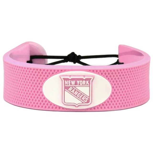 Pulsera rosa de los New York Rangers Hockey CO