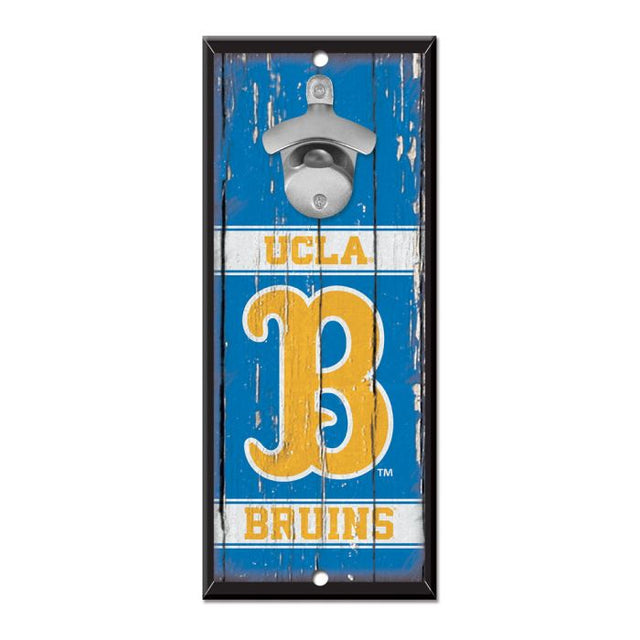 Letrero destapador de botellas de los Bruins de UCLA, 5 x 11