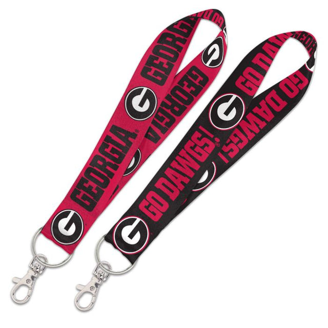 Georgia Bulldogs Lanyard Key Strap 1"