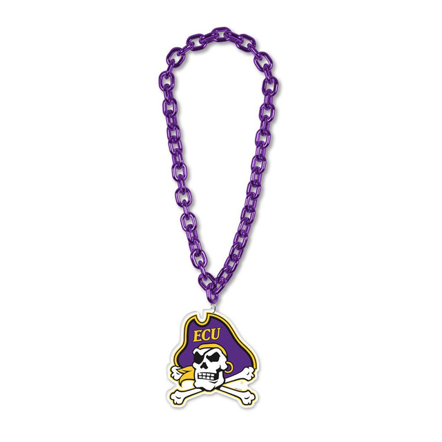 Collar con cadena de gran tamaño de los Piratas de East Carolina