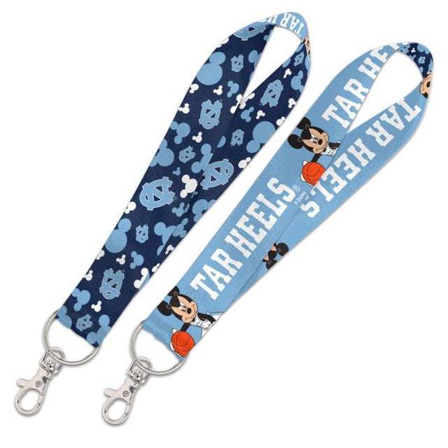 Correa para llaves con cordón de 1 pulgada con diseño de Mickey Mouse y baloncesto de North Carolina Tar Heels/Disney