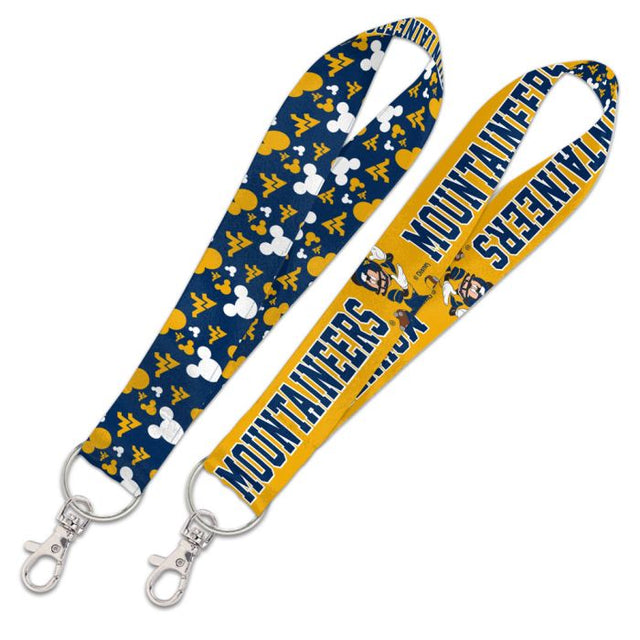 West Virginia Mountaineers / Disney MICKEY MOUSE Lanyard Key Strap 1"