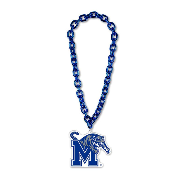 Collar con cadena de gran fan de los Memphis Tigers