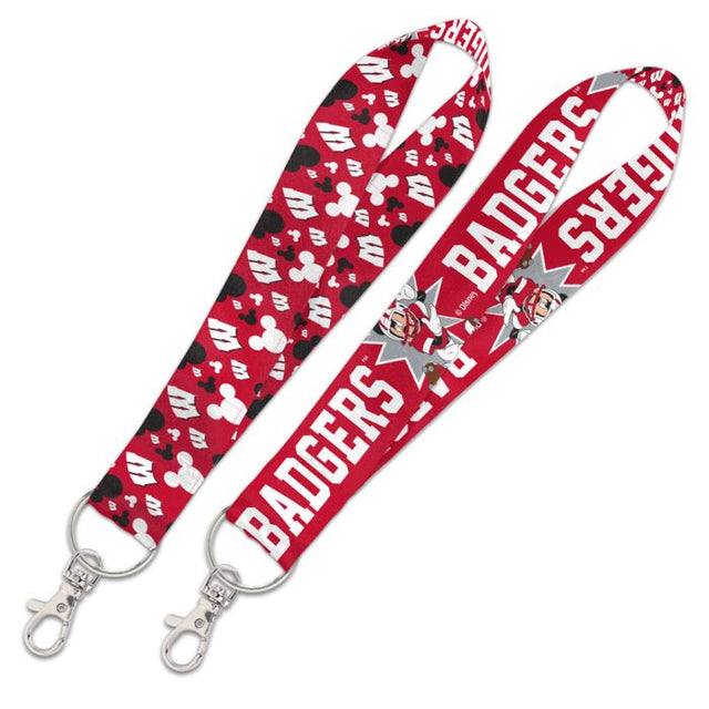 Wisconsin Badgers / Disney Lanyard Key Strap 1"