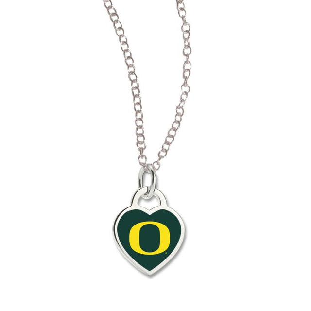 Oregon Ducks Necklace w/3D Heart