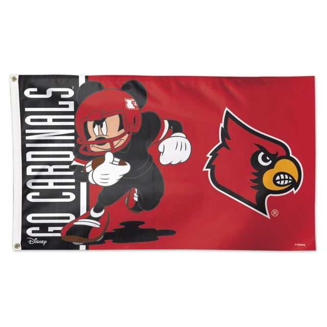 Louisville Cardinals / Disney Flag - Deluxe 3' X 5'