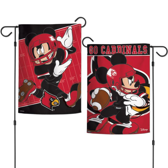 Louisville Cardinals / Disney Garden Flags 2 sided 12.5" x 18"