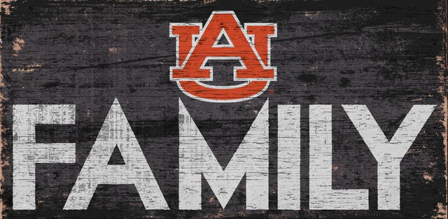 Auburn Tigers Sign Wood 12x6 Family Design