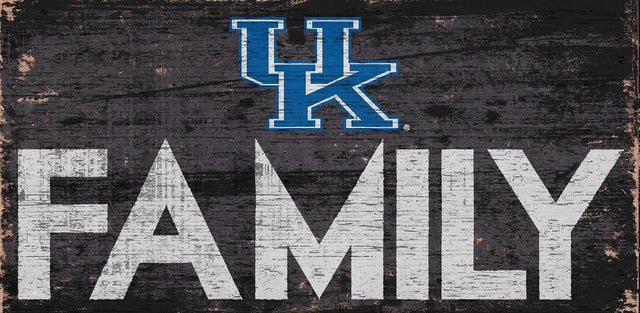 Letrero de madera de Kentucky Wildcats de 12 x 6 pulgadas con diseño familiar