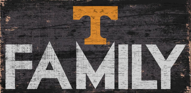 Tennessee Volunteers Sign Wood 12x6 Family Design