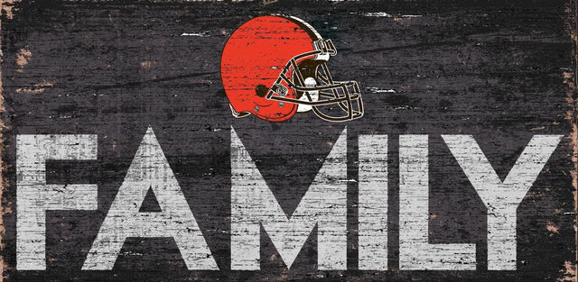 Cleveland Browns Sign Wood 12x6 Family Design