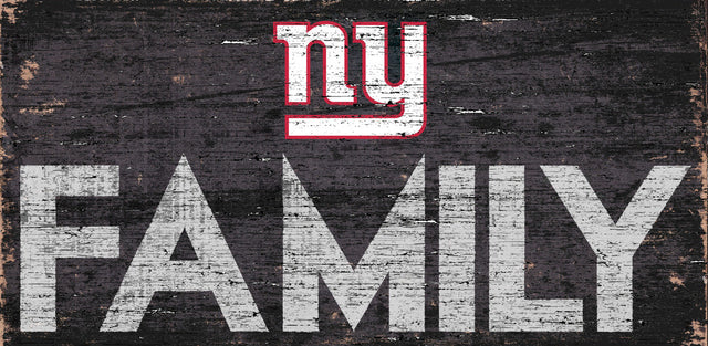 Letrero de madera de los New York Giants de 12 x 6 pulgadas con diseño familiar