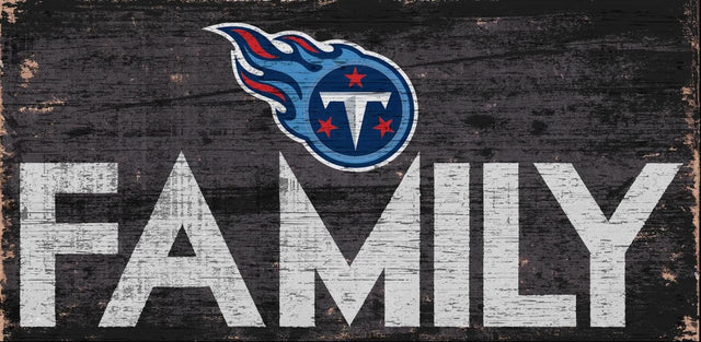 Letrero de madera de los Tennessee Titans de 12 x 6 pulgadas con diseño familiar