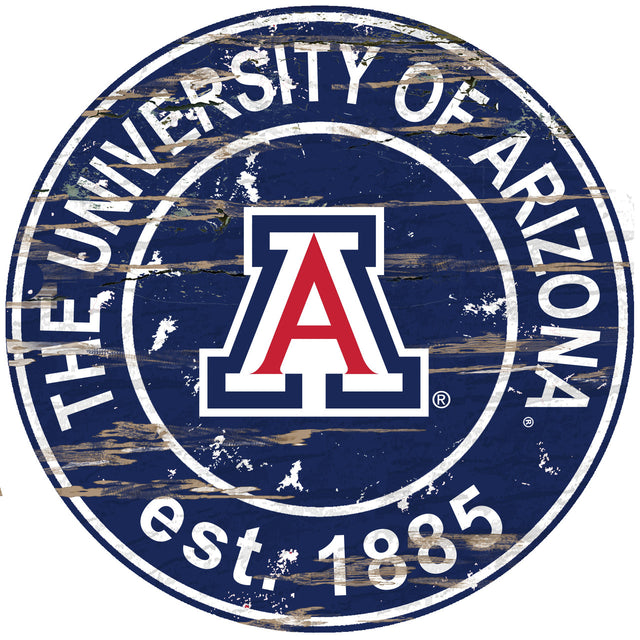 Arizona Wildcats Wood Sign - 24" Round