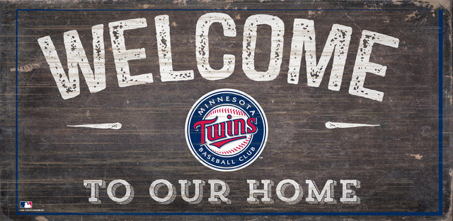 Minnesota Twins Sign Wood 6x12 Welcome To Our Home Design