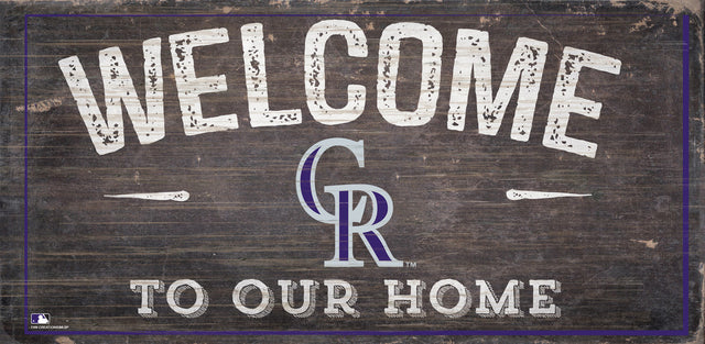 Colorado Rockies Sign Wood 6x12 Welcome To Our Home Design