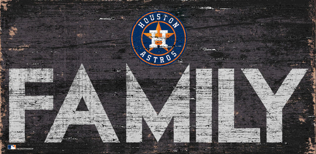 Letrero de madera de los Houston Astros de 12 x 6 pulgadas con diseño familiar