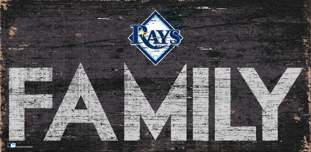 Letrero de madera de los Tampa Bay Rays de 12 x 6 pulgadas con diseño familiar