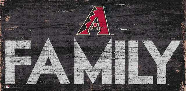 Letrero de madera de 12 x 6 de los Arizona Diamondbacks con diseño familiar