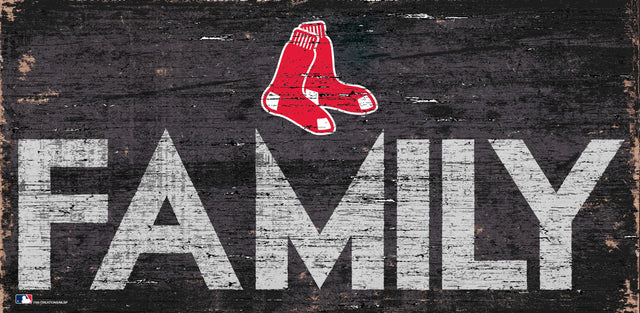 Boston Red Sox Sign Wood 12x6 Family Design