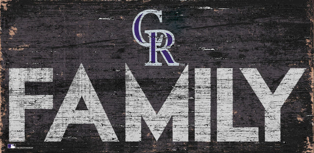 Colorado Rockies Sign Wood 12x6 Family Design