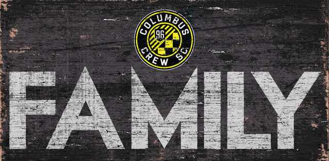 Letrero de madera de 12 x 6 de Columbus Crew SC con diseño familiar