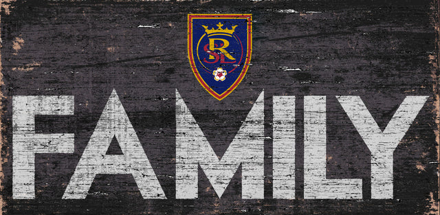 Letrero de madera de 12 x 6 con diseño familiar de Real Salt Lake