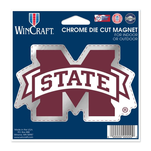 Mississippi State Bulldogs Chrome Magnet 5.25 X 5.125