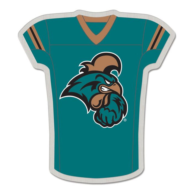 Tarjeta de joyería con pin de colección de los Coastal Carolina Chanticleers