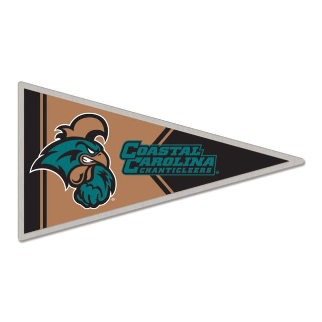 Tarjeta de joyería con pin de colección de los Coastal Carolina Chanticleers