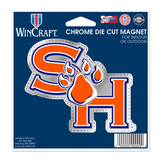 Sam Houston State Bearkats Chrome Magnet 5.25 X 5.125