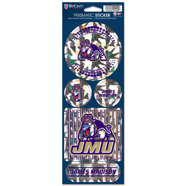 James Madison Dukes Prismatic Decal 4" x 11"