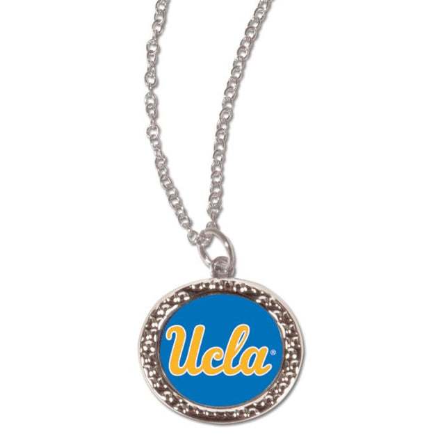 Collar de los Bruins de UCLA con tarjeta de joyería con dije