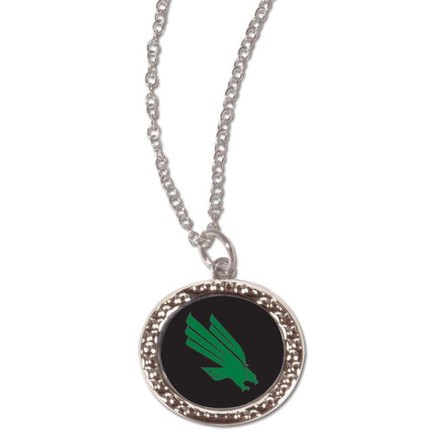 Collar North Texas Mean Green con tarjeta de joyería con dije