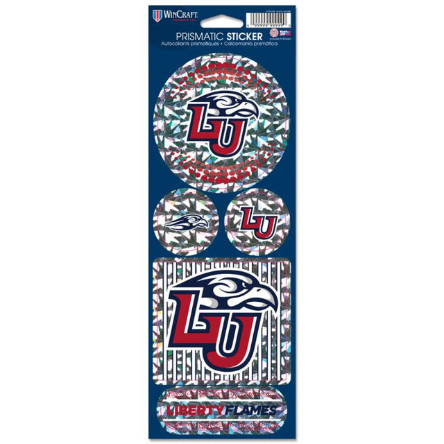 Liberty Flames Prismatic Decal 4" x 11"