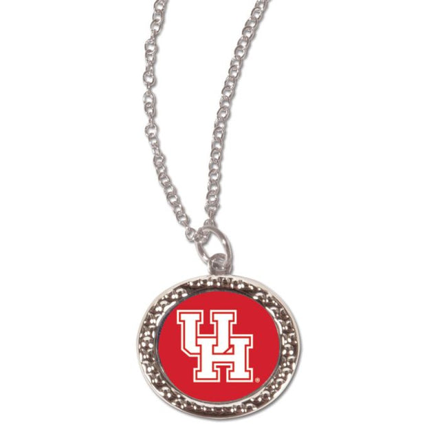 Houston Cougars Necklace w/Charm Jewelry Card