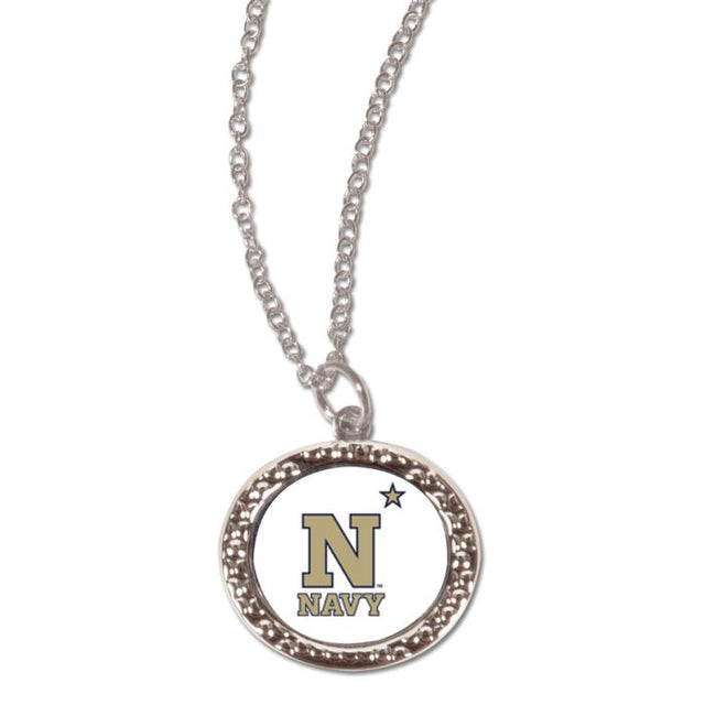 Navy Midshipmen Necklace w/Charm Jewelry Card