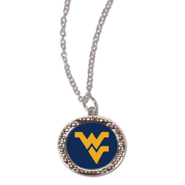 Collar con dije de los West Virginia Mountaineers y tarjeta de joyería